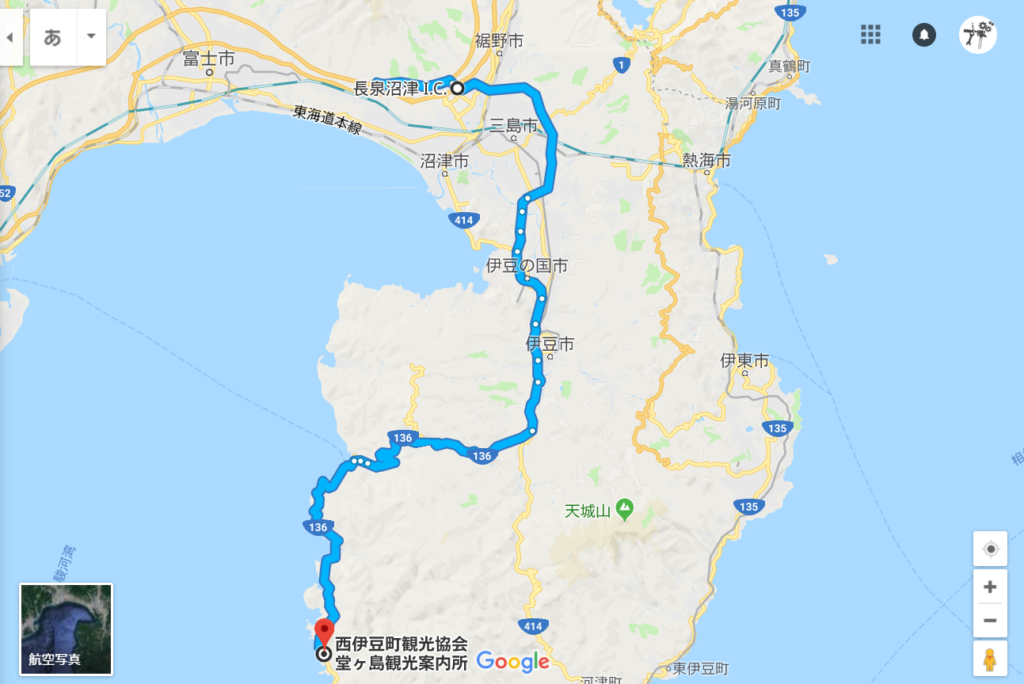 堂ヶ島　行き方　車